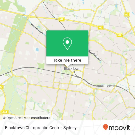 Blacktown Chiropractic Centre map