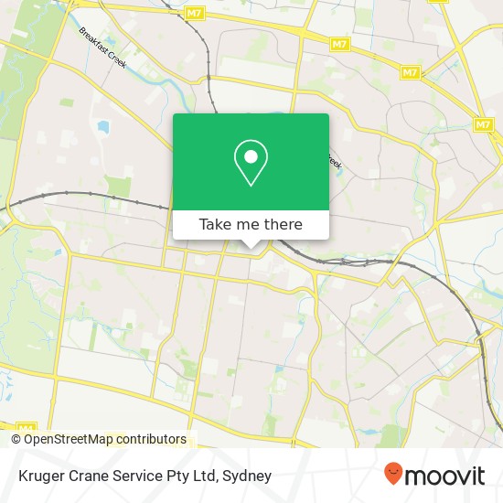Kruger Crane Service Pty Ltd map