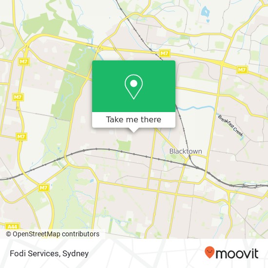 Fodi Services map