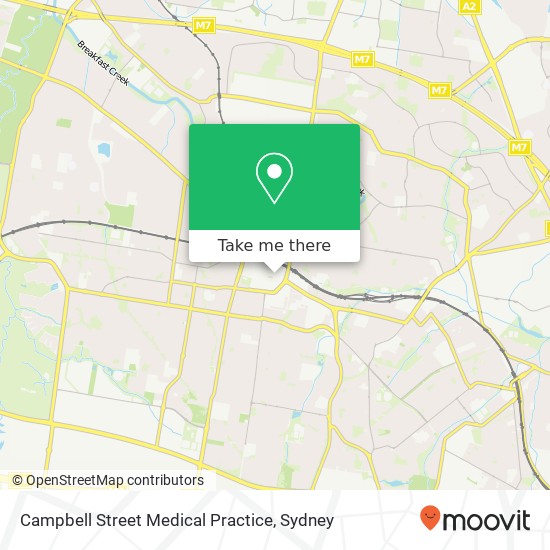 Campbell Street Medical Practice map