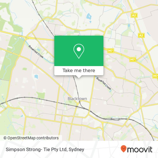 Simpson Strong- Tie Pty Ltd map