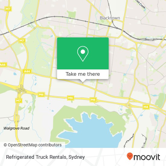 Refrigerated Truck Rentals map