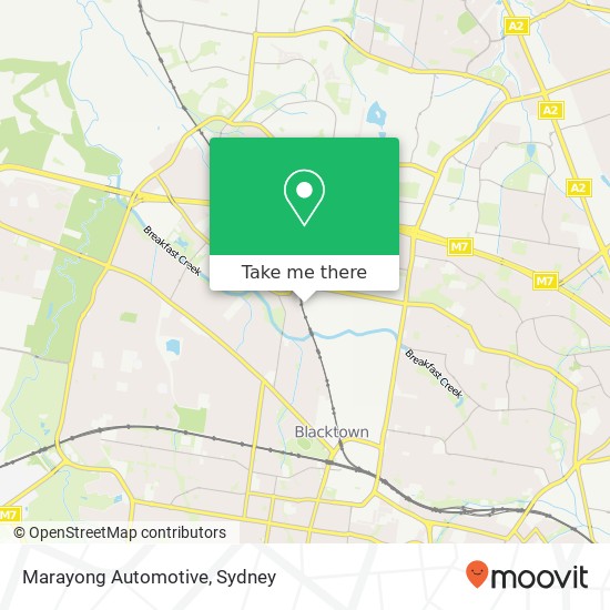 Marayong Automotive map