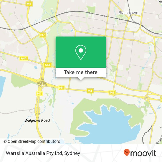 Mapa Wartsila Australia Pty Ltd