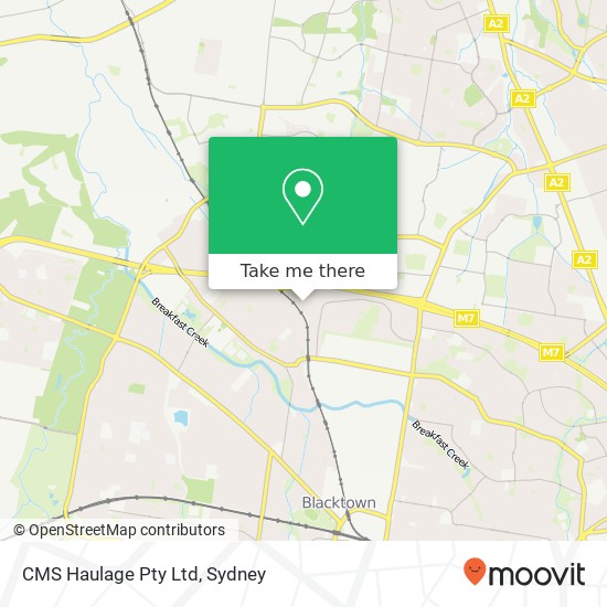 CMS Haulage Pty Ltd map