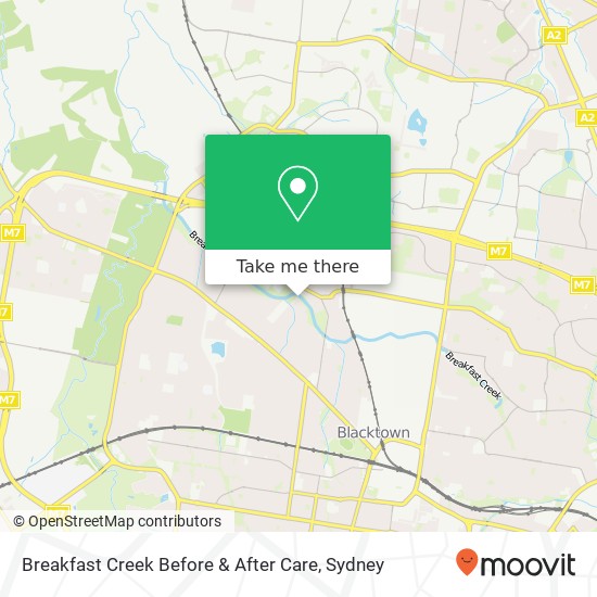 Breakfast Creek Before & After Care map