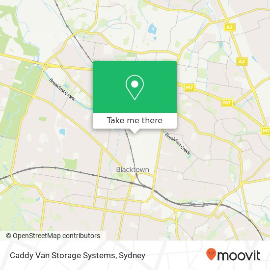 Caddy Van Storage Systems map