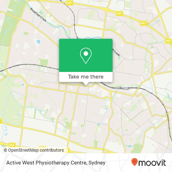 Mapa Active West Physiotherapy Centre