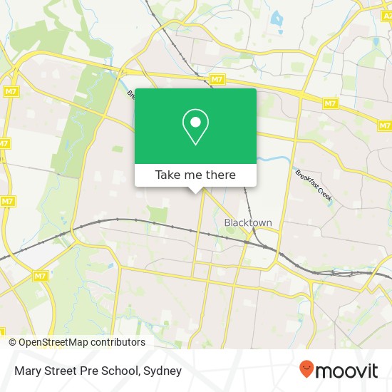 Mary Street Pre School map