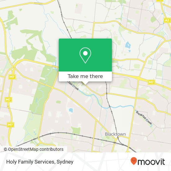 Mapa Holy Family Services