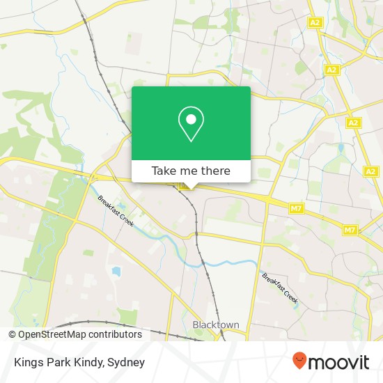 Kings Park Kindy map