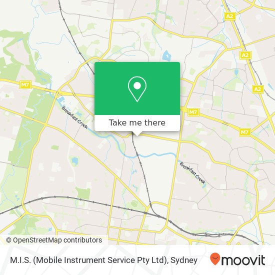 M.I.S. (Mobile Instrument Service Pty Ltd) map