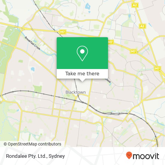 Rondalee Pty. Ltd. map