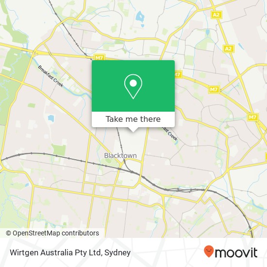 Wirtgen Australia Pty Ltd map