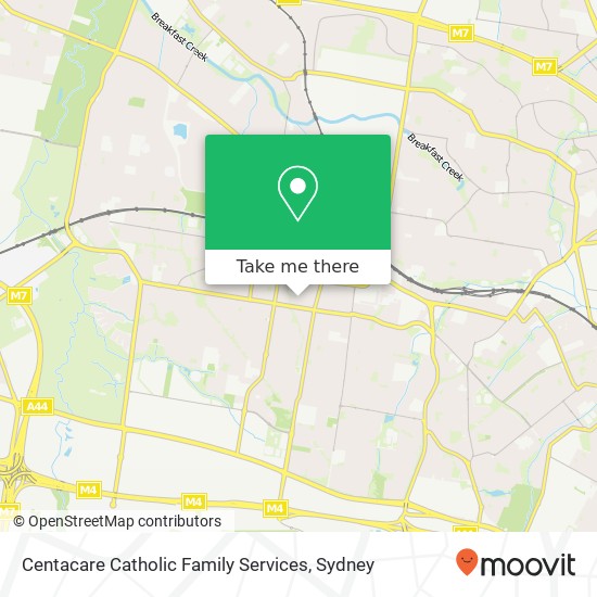 Centacare Catholic Family Services map