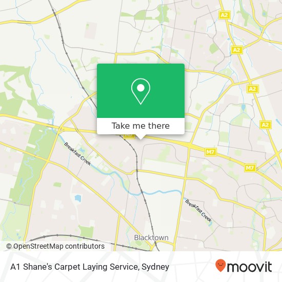 A1 Shane's Carpet Laying Service map