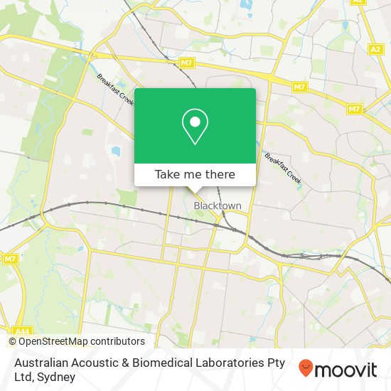 Australian Acoustic & Biomedical Laboratories Pty Ltd map