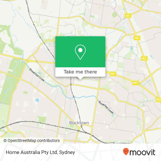 Horne Australia Pty Ltd map