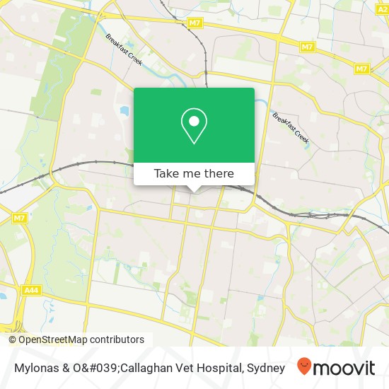 Mylonas & O&#039;Callaghan Vet Hospital map