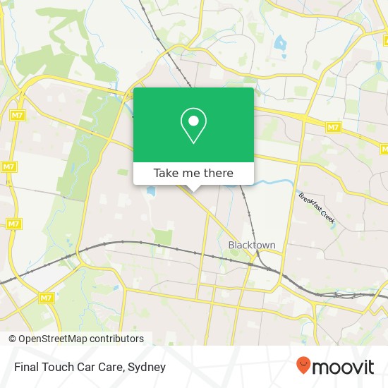 Final Touch Car Care map