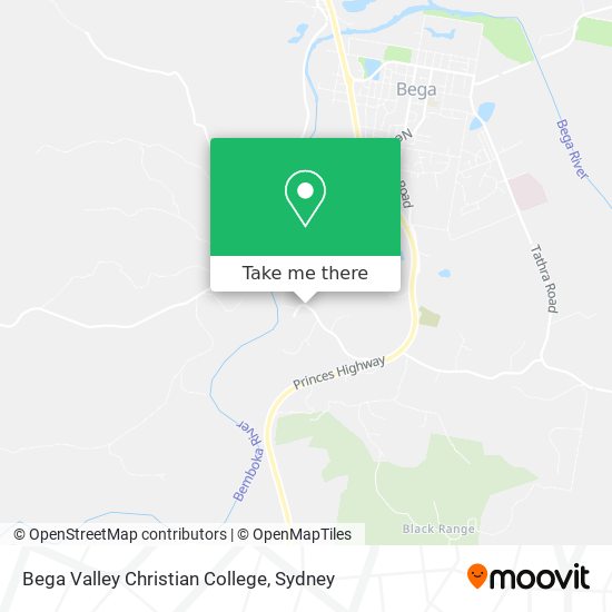 Bega Valley Christian College map
