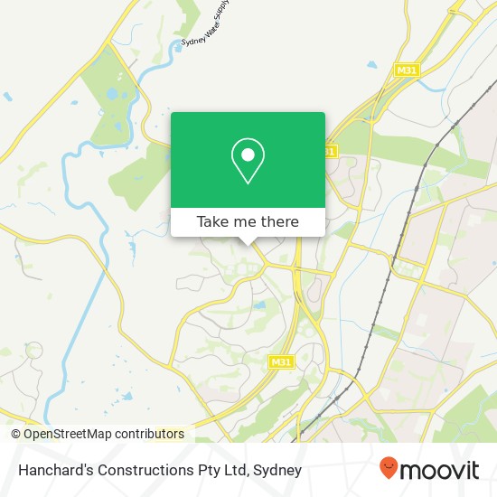 Hanchard's Constructions Pty Ltd map