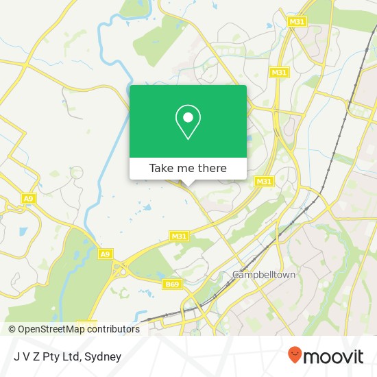 J V Z Pty Ltd map