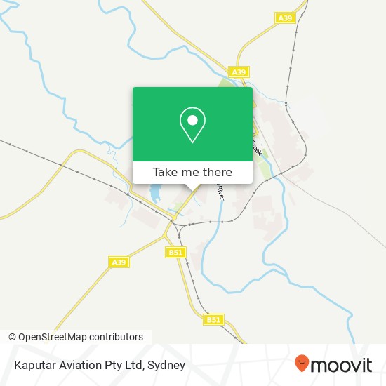 Mapa Kaputar Aviation Pty Ltd