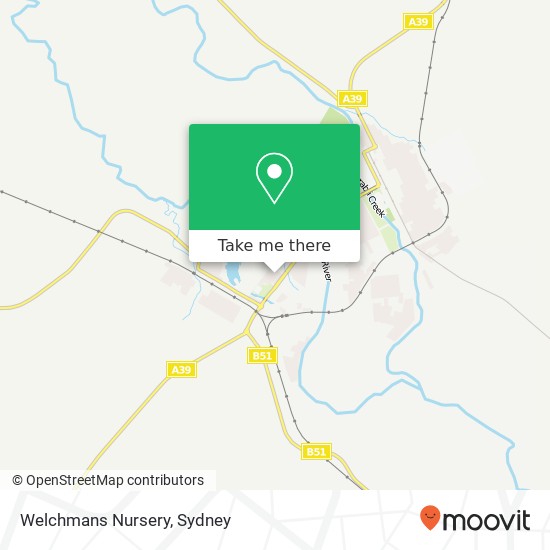 Mapa Welchmans Nursery