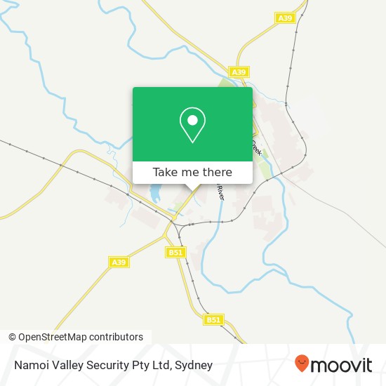 Mapa Namoi Valley Security Pty Ltd