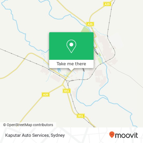 Mapa Kaputar Auto Services