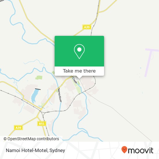 Namoi Hotel-Motel map
