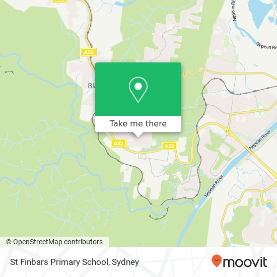 St Finbars Primary School map