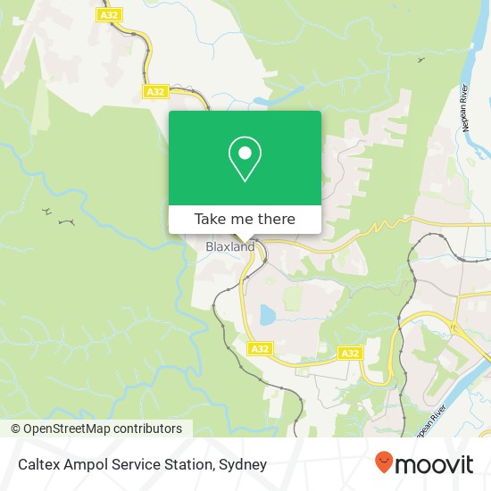 Caltex Ampol Service Station map