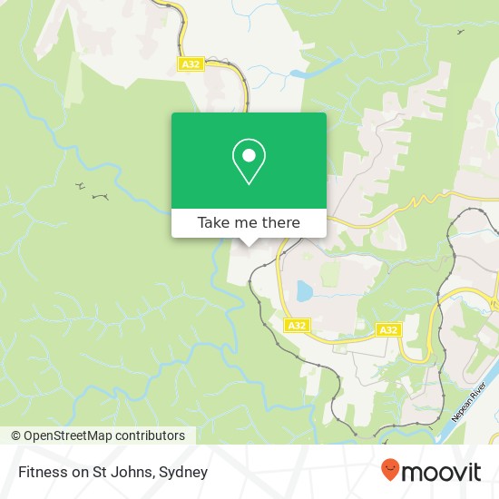 Fitness on St Johns map