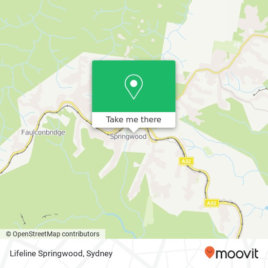 Mapa Lifeline Springwood