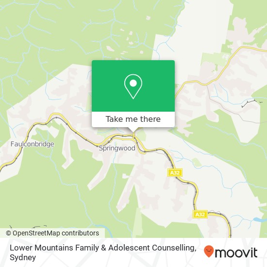 Lower Mountains Family & Adolescent Counselling map