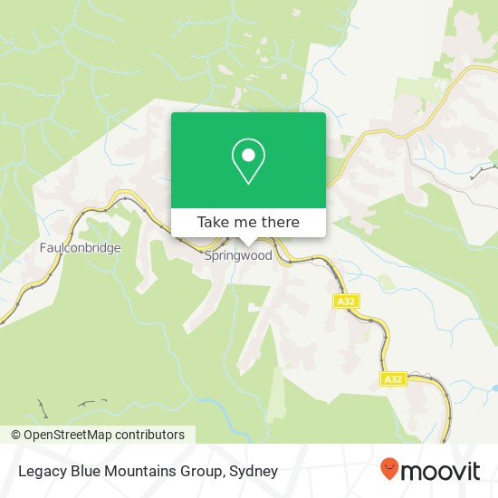 Legacy Blue Mountains Group map