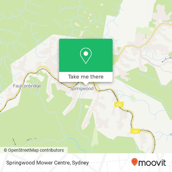 Springwood Mower Centre map