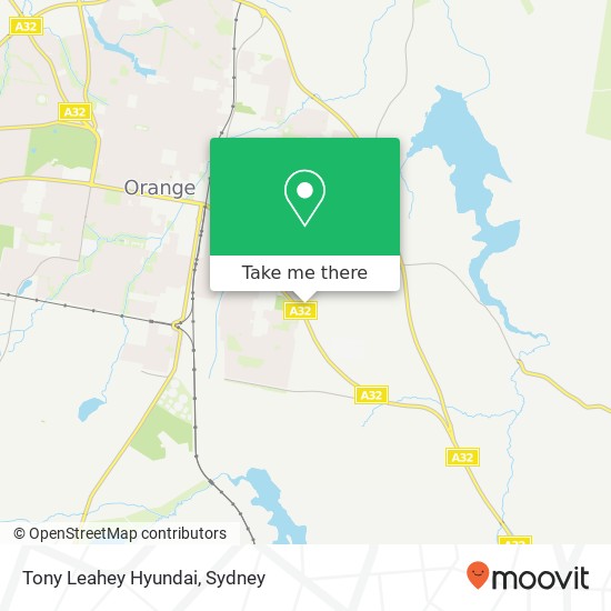 Tony Leahey Hyundai map