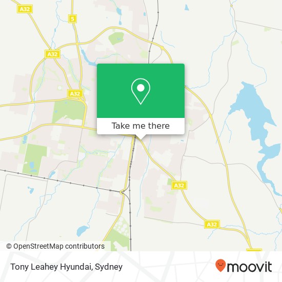 Tony Leahey Hyundai map