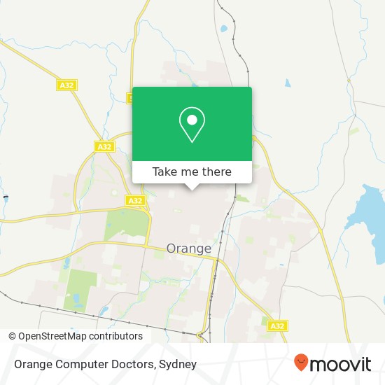 Orange Computer Doctors map