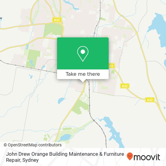 Mapa John Drew Orange Building Maintenance & Furniture Repair
