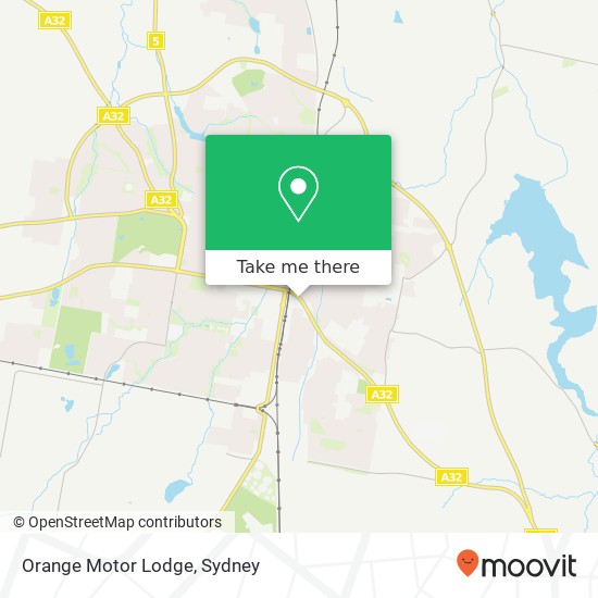 Mapa Orange Motor Lodge