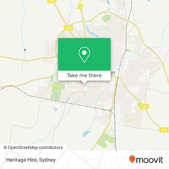 Heritage Hire map