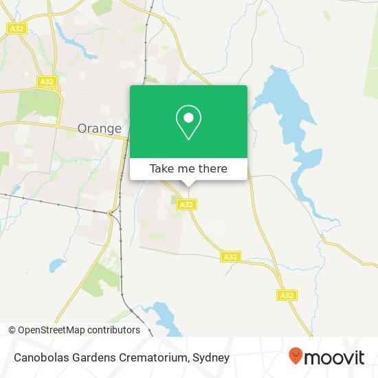 Canobolas Gardens Crematorium map