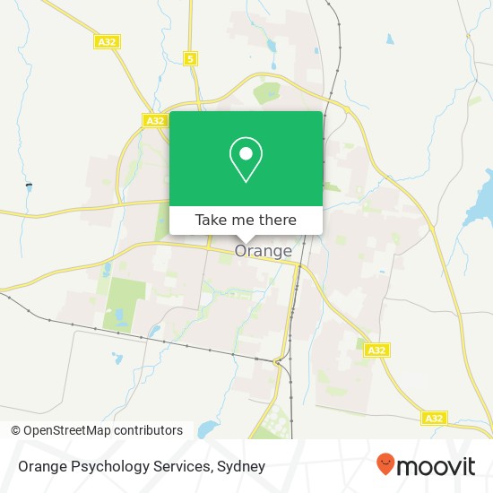 Orange Psychology Services map