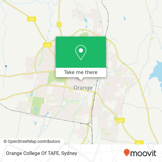 Mapa Orange College Of TAFE