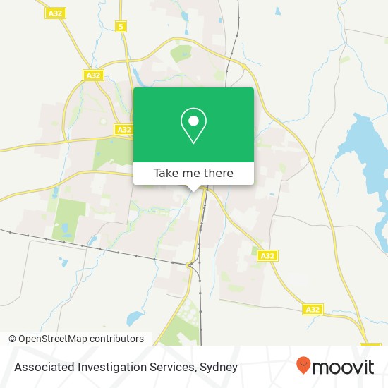 Associated Investigation Services map