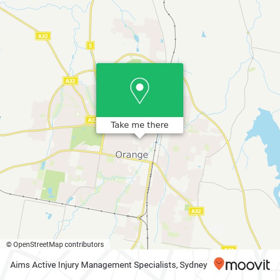 Aims Active Injury Management Specialists map